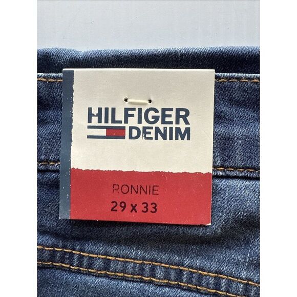 TOMMY HILFIGER Men’s RONNIE Jeans - W29xL33 - Blue Denim - Tapered Leg Mid-Rise - Picture 2 of 16